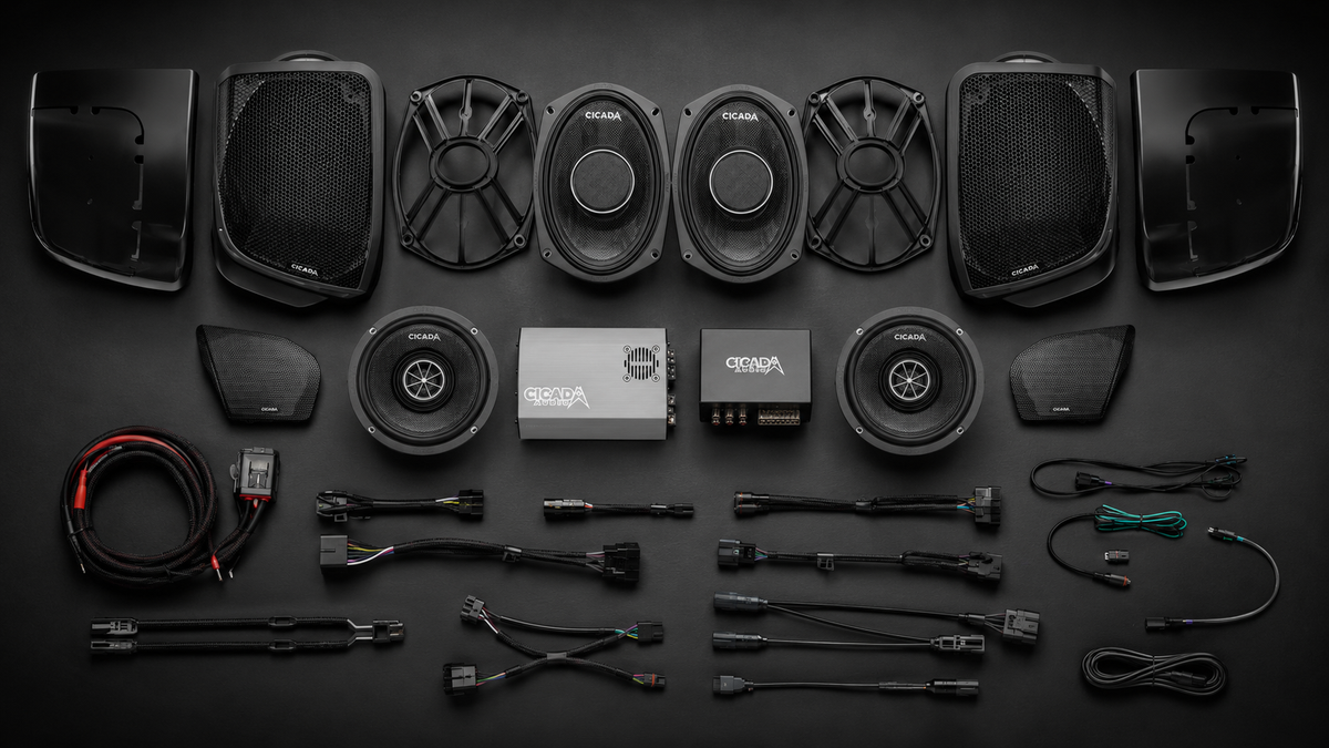 The Complete Guide to Cicada Audio for Harley Touring — Speakers, Amps, DSP and Kits