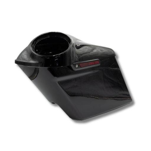 Cicada Audio 14HDXBAG10LID8 Extended Saddlebag System with 8″ Lid & 10″ Bag Cutouts (2014–2023 Harley Touring)