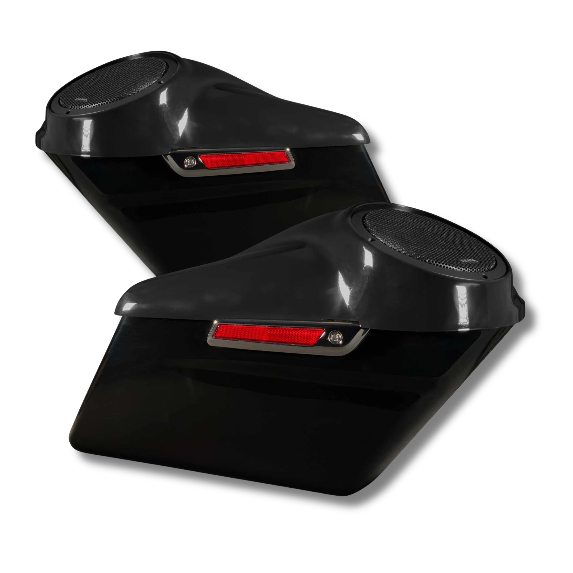 Cicada Audio 14HDBAG10LID8 — Saddlebag System with 10″ Bag & 8″ Lid Cutouts (2014–2023 Harley Touring)