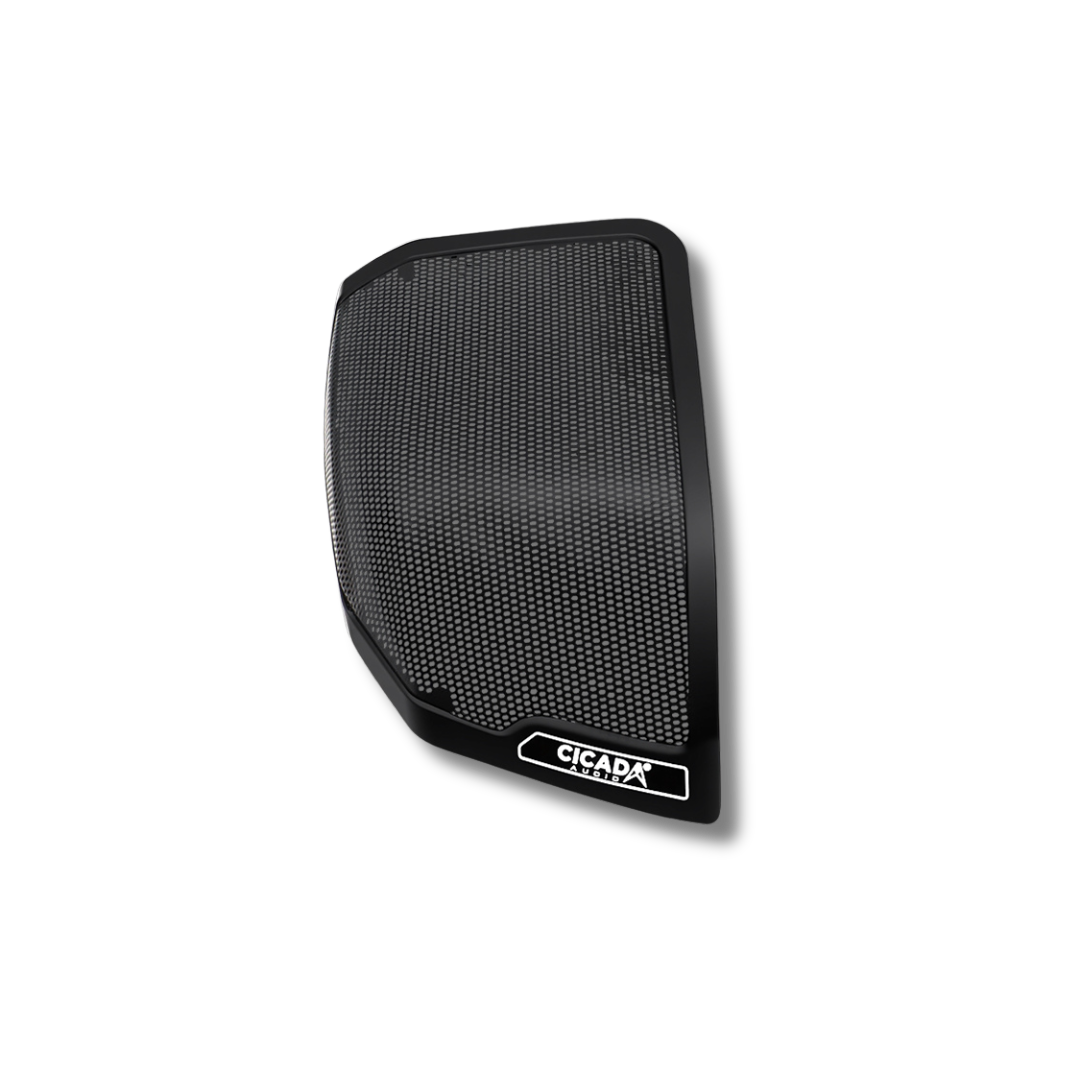 Cicada Audio 24CHDCVOLG — OEM-Style Rear Saddlebag Lid Speaker Grilles for 2024+ Harley-Davidson (Pair)