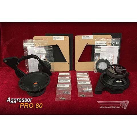 Aggressor Pro 80 – Single 8″ Woofer Mount Kit for Harley Saddlebags