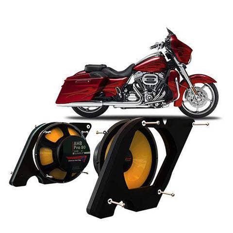 Aggressor Pro 80 – Single 8″ Woofer Mount Kit for Harley Saddlebags