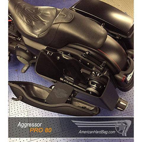 Aggressor Pro 80 – Single 8″ Woofer Mount Kit for Harley Saddlebags