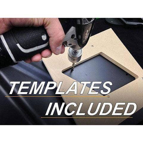 Aggressor Pro 80 – Single 8″ Woofer Mount Kit for Harley Saddlebags