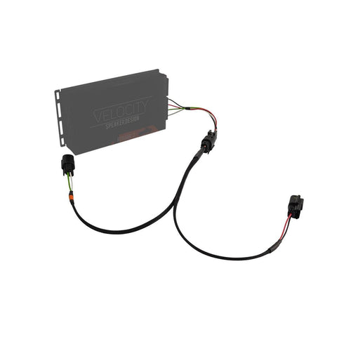 Amplifier-to-Fairing Speaker Plug & Play Harness with Service Disconnect – Harley 2014+