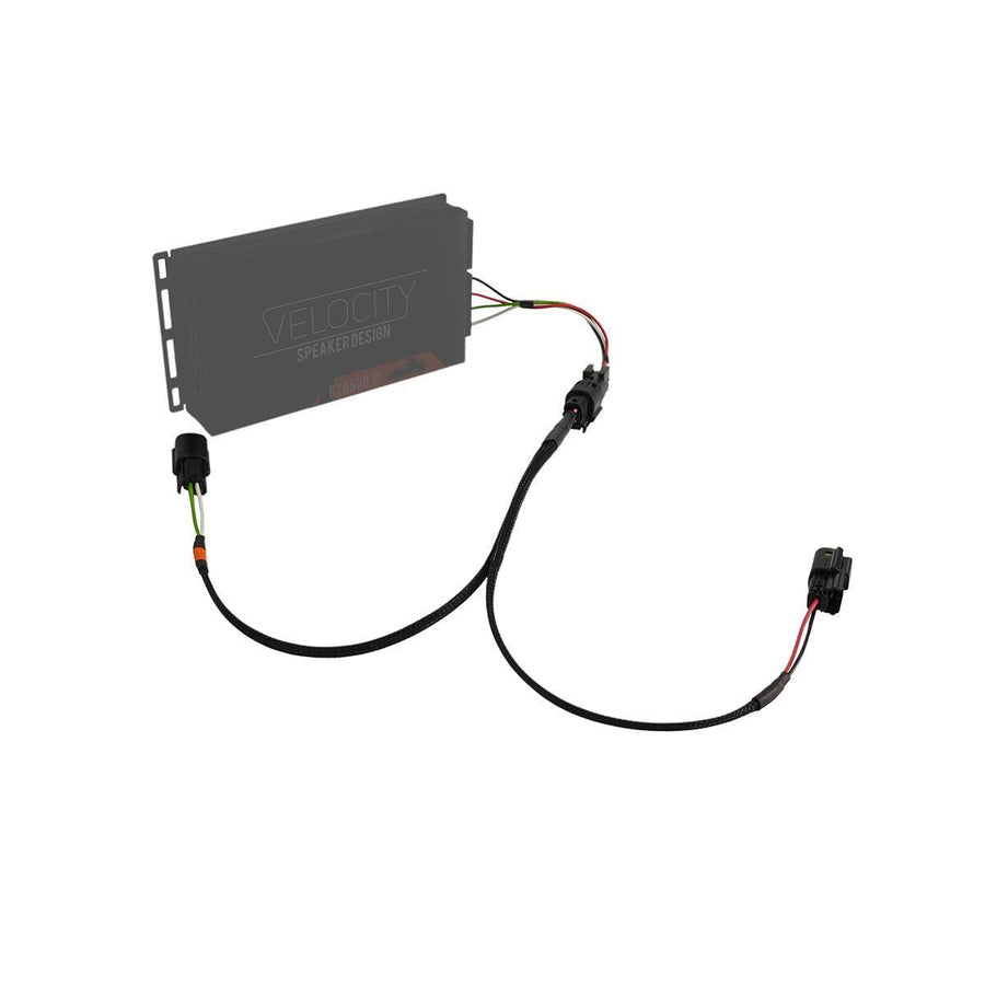 Amplifier-to-Fairing Speaker Plug & Play Harness with Service Disconnect – Harley 2014+