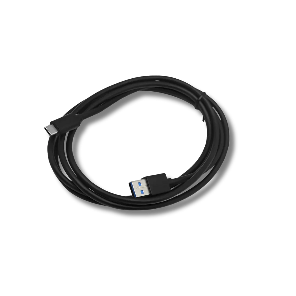 Cicada Audio C2C90 kit contents — 90° adapter, waterproof USB-C extension and USB-C to USB-A cable