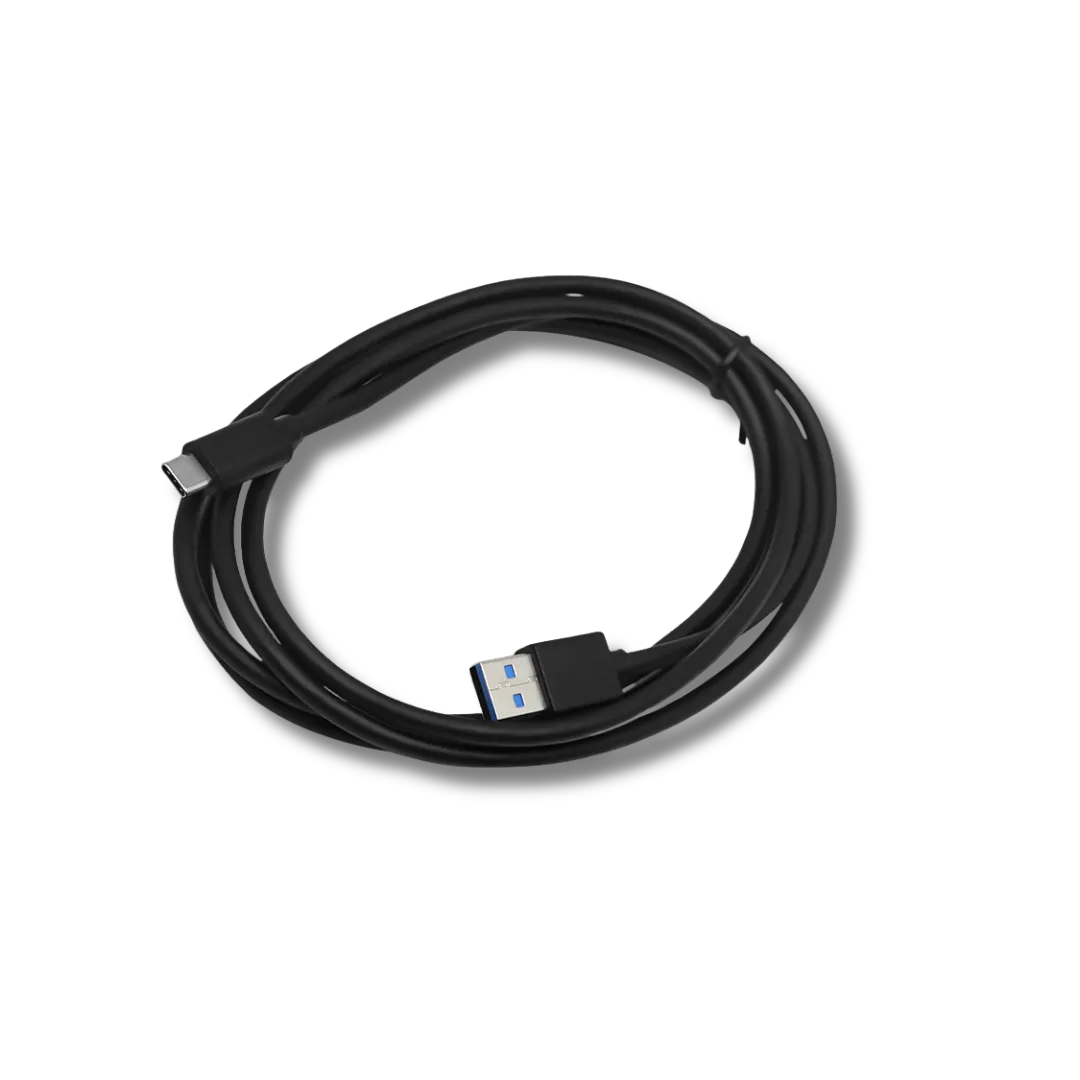 Cicada Audio C2C90 kit contents — 90° adapter, waterproof USB-C extension and USB-C to USB-A cable