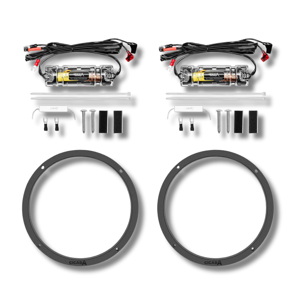 Cicada Audio CH65.2C — Larry Frederick Classic 6.5″ Horn Coaxial Motorcycle Speakers (2Ω)