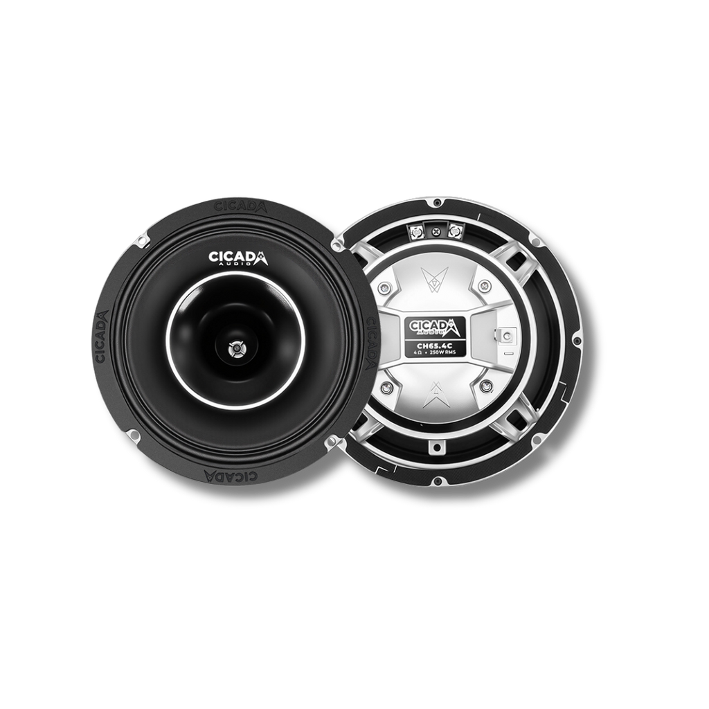 Cicada Audio CH65.4C — Larry Frederick Classic 6.5″ Horn Coaxial Motorcycle Speakers (4Ω)