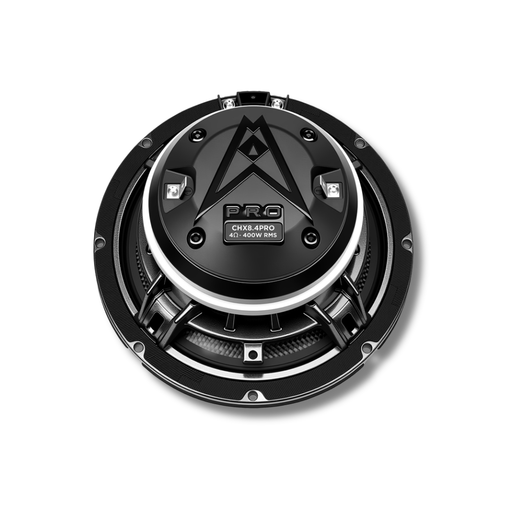 Cicada Audio CHX8.4PRO – 8" PRO Coaxial Horn Motorcycle Speakers (4Ω, N45SH Neodymium, Pair)
