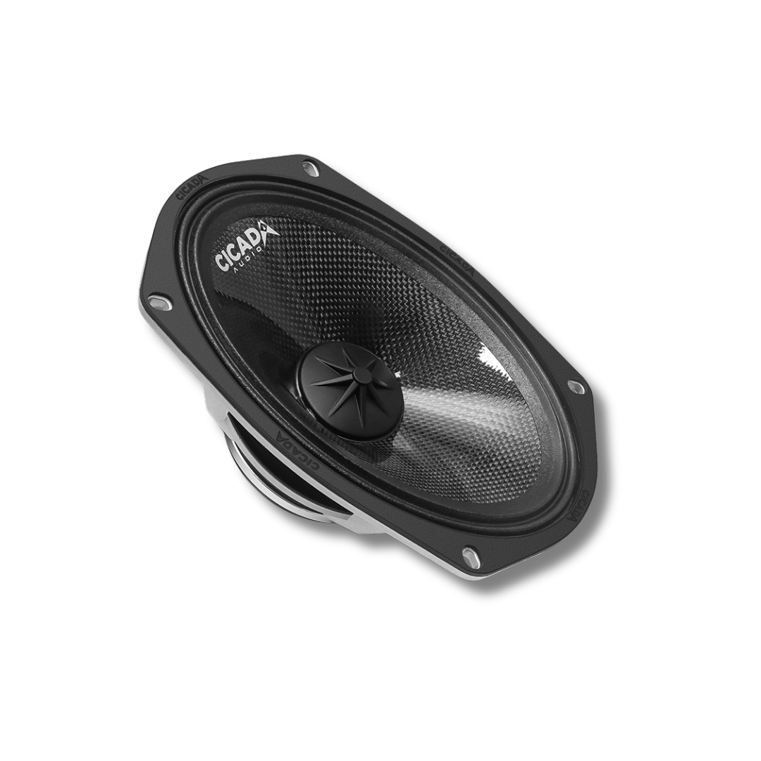 Cicada Audio 24CXK69.2 — 6×9" Mid-Bass Component Speaker Kit for 2024+ Harley Touring Saddlebag Builds (2Ω)