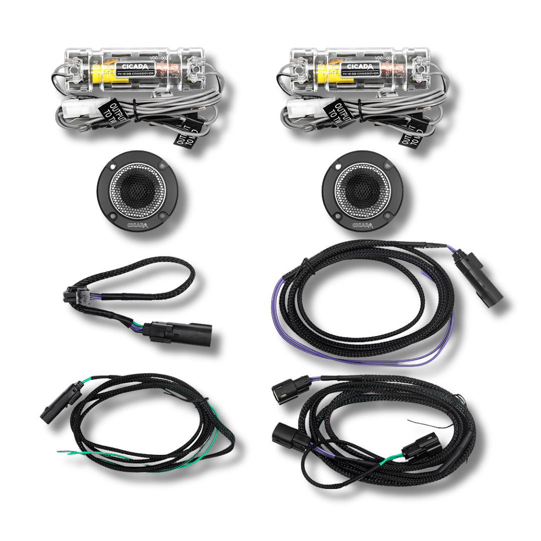 Cicada Audio 24CXK69.2 — 6×9" Mid-Bass Component Speaker Kit for 2024+ Harley Touring Saddlebag Builds (2Ω)