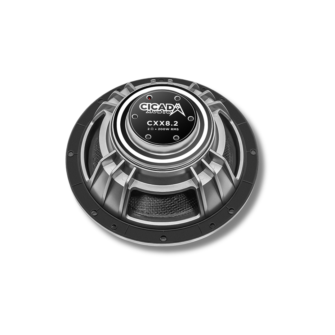 Cicada Audio CXX8.2 — 8" 2Ω Pro Coaxial Harley Custom Build Speakers (Pair)