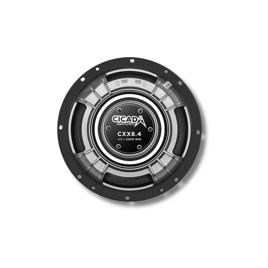 Cicada Audio CXX8.4 — 8" 4Ω Pro Coaxial Harley Custom Build Speakers (Pair)