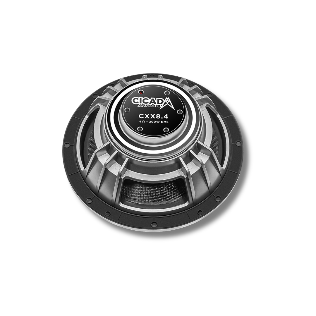 Cicada Audio CXX8.4 — 8" 4Ω Pro Coaxial Harley Custom Build Speakers (Pair)