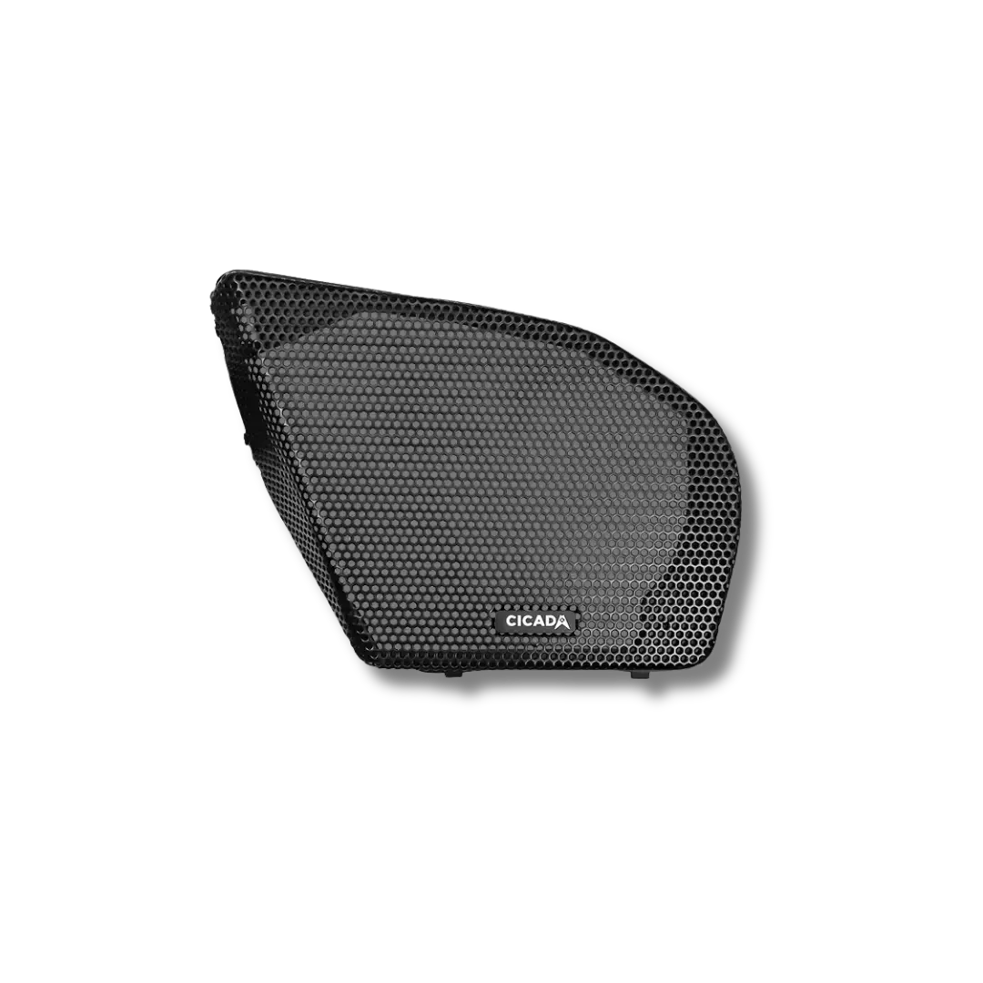 Cicada 4-Channel Amplifier & 2 CHX Pro Horn Front Speakers — 2024+ Road Glide Audio System