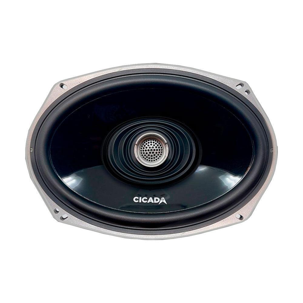 Cicada 4-Channel Amplifier & 4 CX Coaxial Speakers — 2024+ Road Glide Audio System