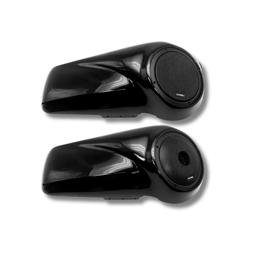 Cicada Audio 14CHDLID8 8″ Saddlebag Lid Speaker Kit – Vivid Black (2014–2023 Harley Touring)