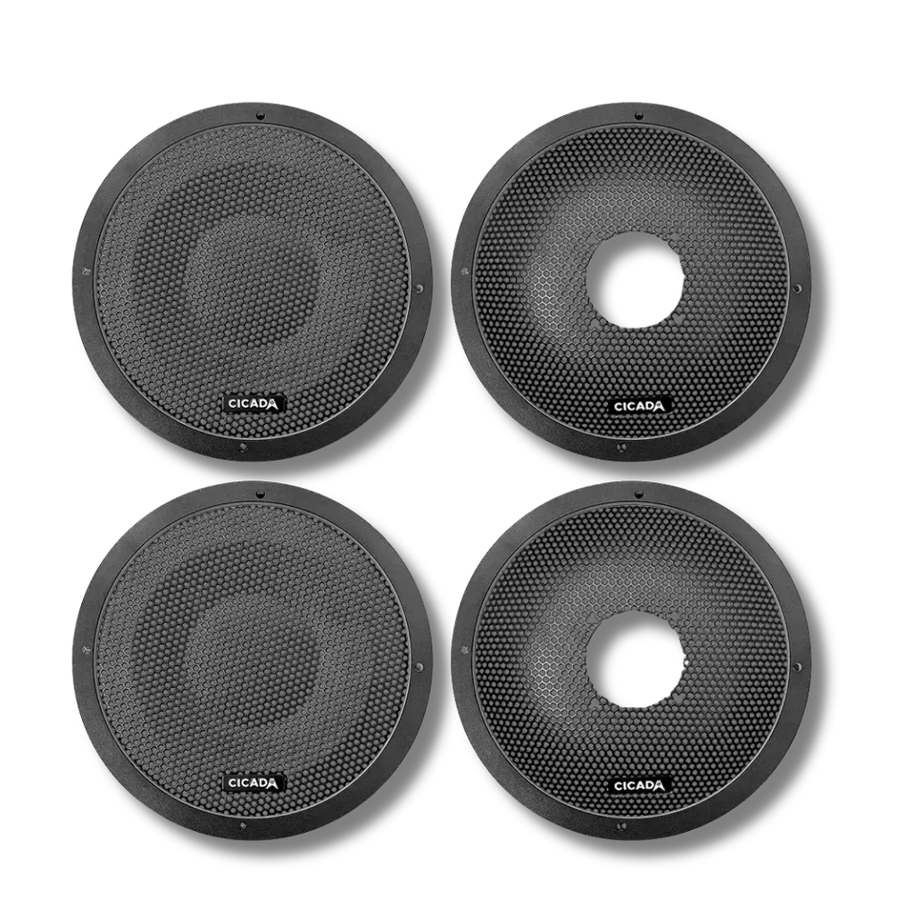 Cicada Audio 14CHDLID8R 8″ Saddlebag Lid Speaker Kit – RAW Unpainted (2014–2023 Harley Touring)