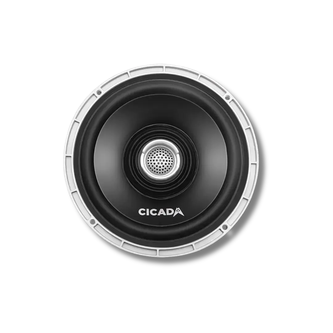 Cicada Audio 14CXCX-2X2 — 500W 2-Channel Amplifier & 6.5″ Coax Speaker Complete System for Harley Touring (2014–2023)