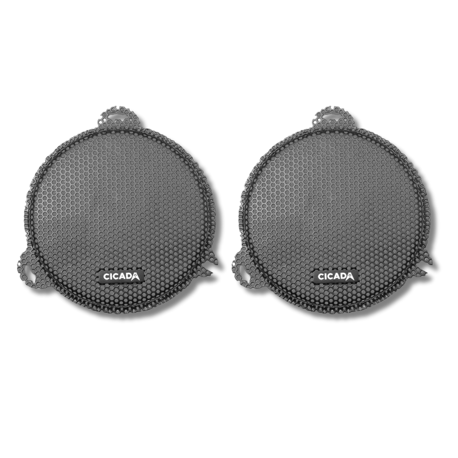 Cicada Audio CHDSGG — 6.5″ Replacement Round Speaker Grilles for 2014–2023 Street Glide (Pair)