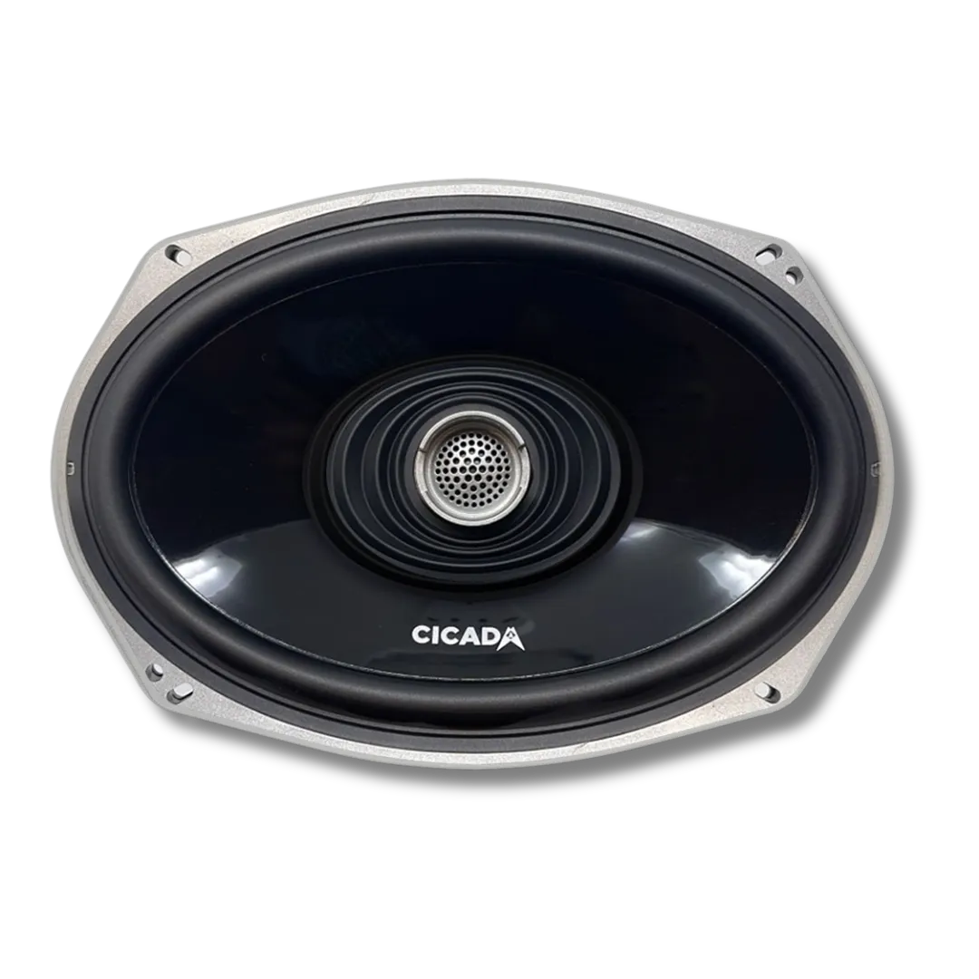 Cicada Audio 14FLXCX-4X4 — 500W 4-Channel Amplifier & Complete 4-Speaker System for 2014–2023 Harley Touring