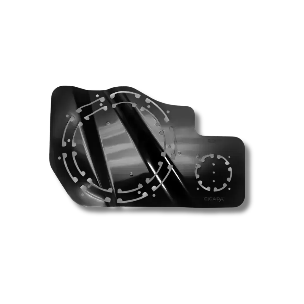 Cicada Audio 14HD Saddlebag Foundation Bundle — Ring, Template & 3″ Port Kit for Harley Touring (2014–2023)