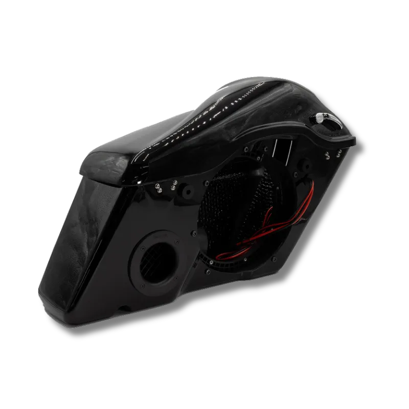 Cicada Audio 14HDBAG10LID8 — Saddlebag System with 10″ Bag & 8″ Lid Cutouts (2014–2023 Harley Touring)