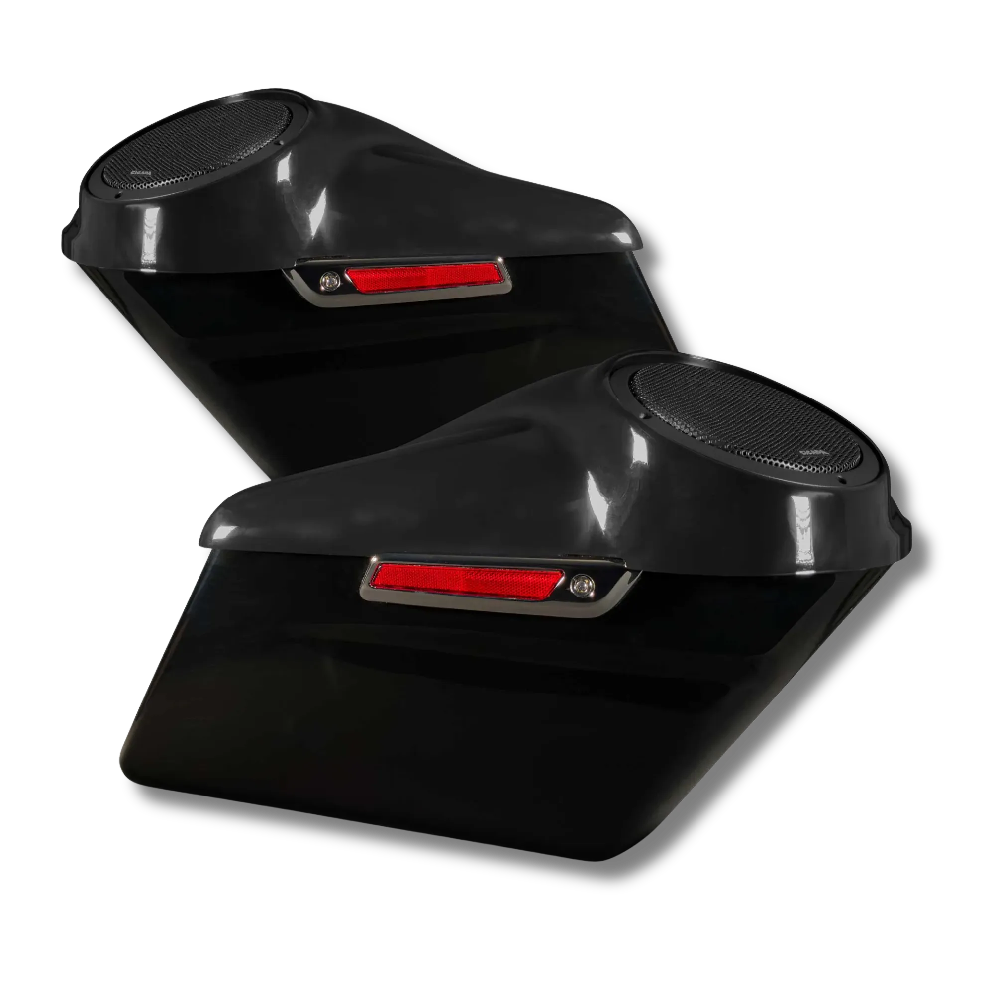 Cicada Audio 14HDBAG10LID8 — Saddlebag System with 10″ Bag & 8″ Lid Cutouts (2014–2023 Harley Touring)