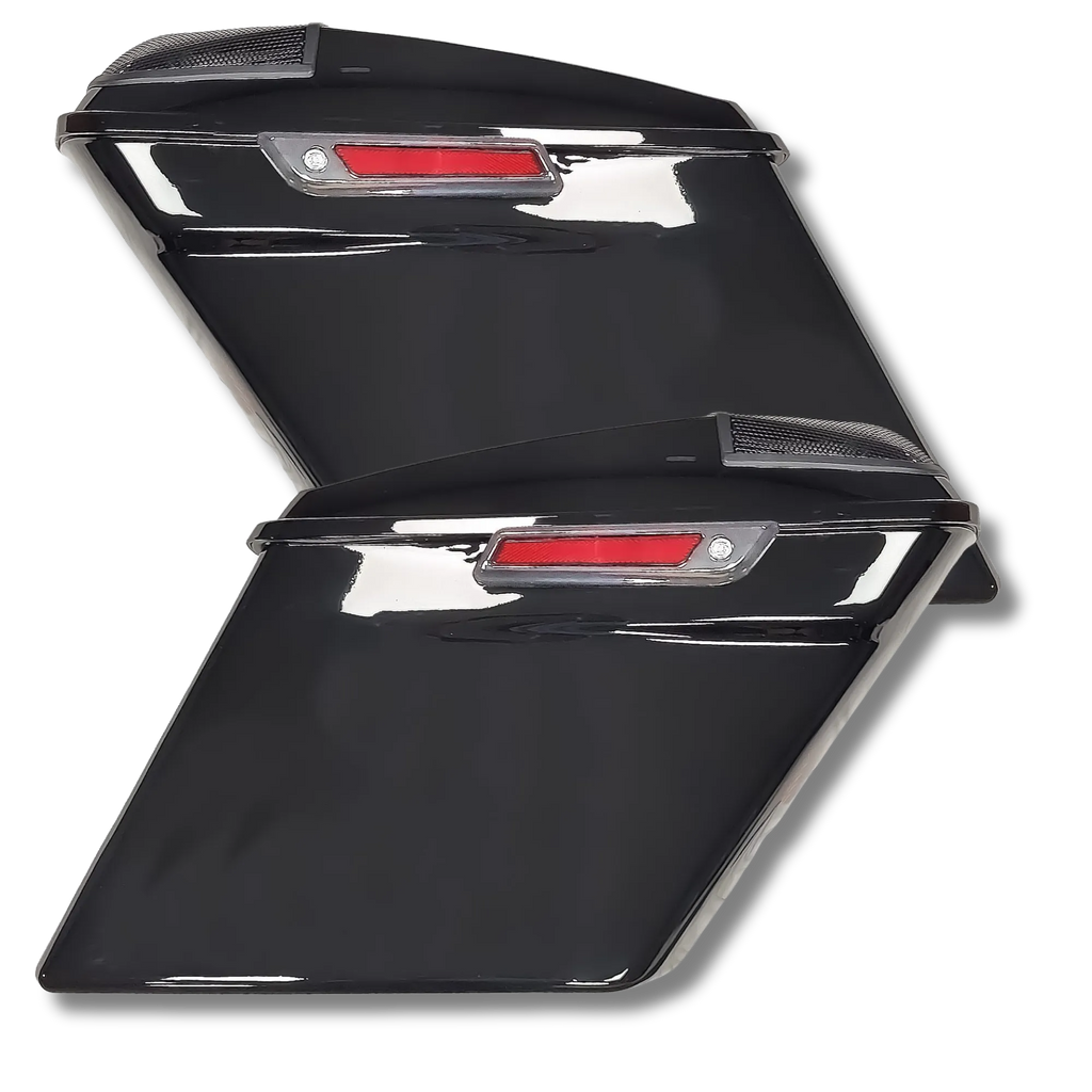 Cicada Audio 14HDXBAG10LID69 Extended Saddlebag System with 6×9″ Lid & 10″ Bag Cutouts (2014–2023 Harley Touring)