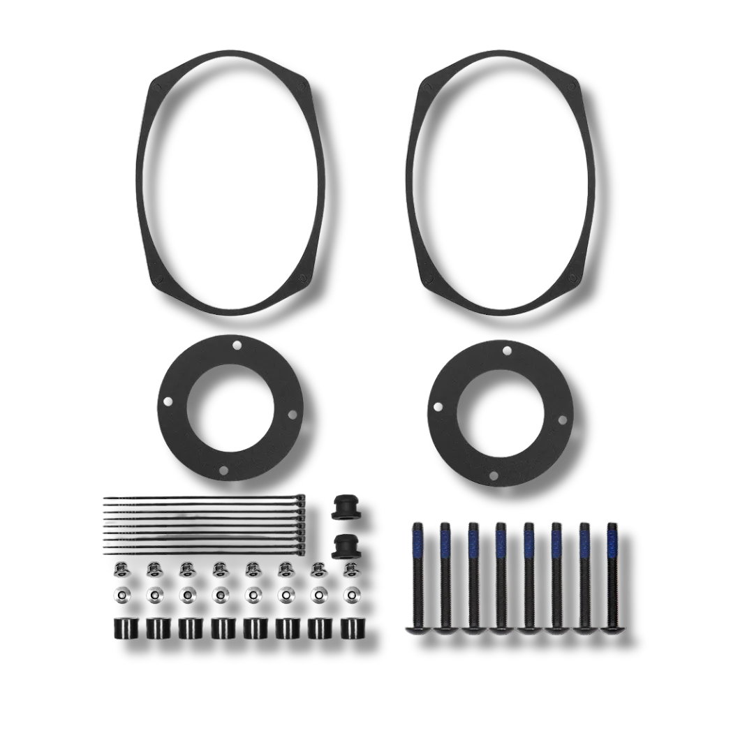 Cicada Audio 24CHD69TB — 2024+ H-D® 6×9 Tweeter Bridge for Saddlebag Lid Kit (Pair)