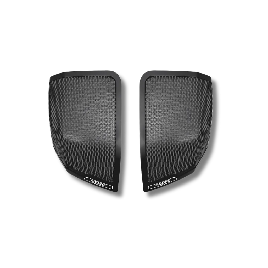 Cicada Audio 24CHDCVOLG — OEM-Style Rear Saddlebag Lid Speaker Grilles for 2024+ Harley-Davidson (Pair)