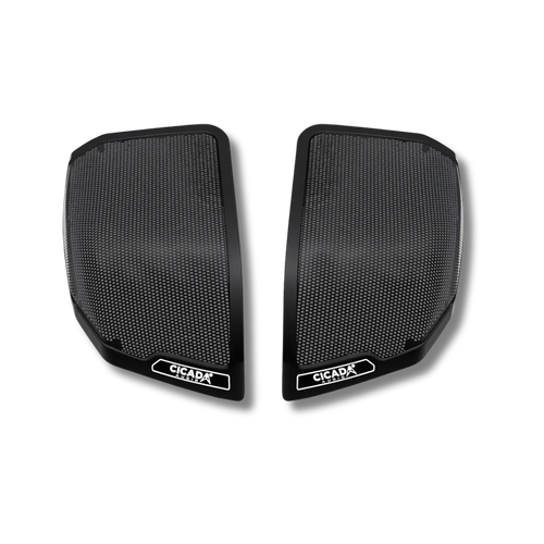 Cicada Audio 24CHDCVOLG — OEM-Style Rear Saddlebag Lid Speaker Grilles for 2024+ Harley-Davidson (Pair)
