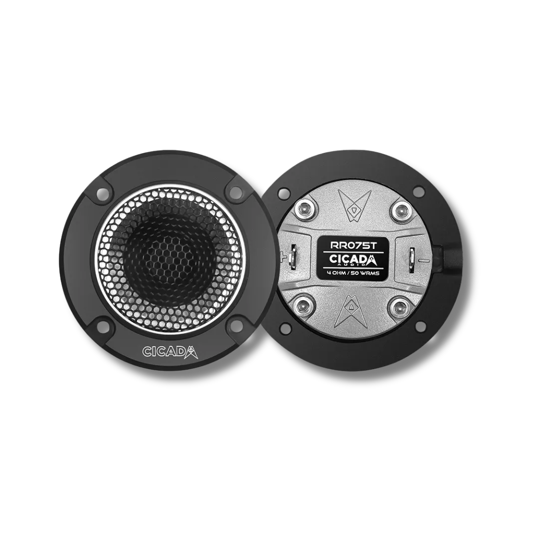 Cicada Audio 24CHDRGGTK-075 — 2024+ Road Glide® Kidney Grille + RR075T Tweeter Kit (4Ω, Pair)
