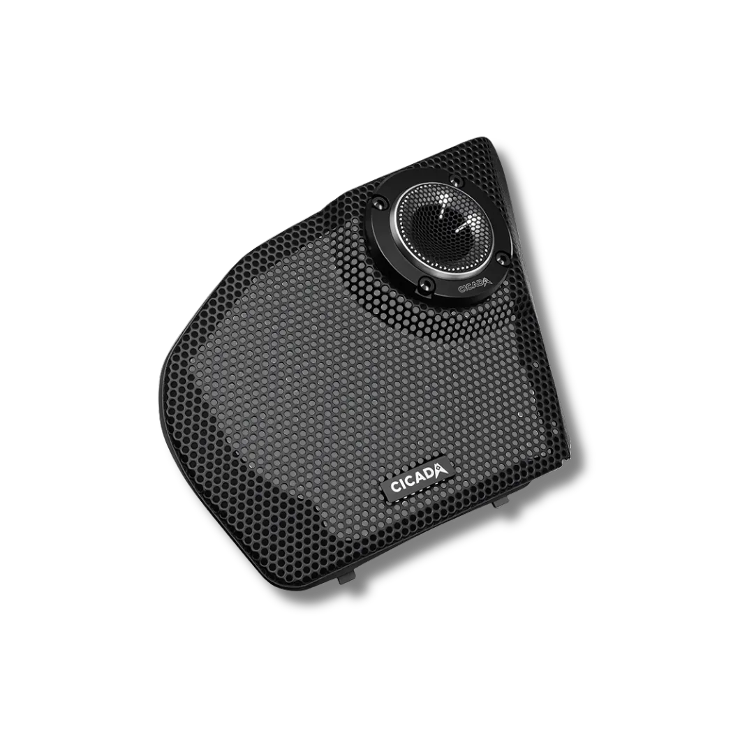 Cicada Audio 24CHDRGGTK-075 — 2024+ Road Glide® Kidney Grille + RR075T Tweeter Kit (4Ω, Pair)