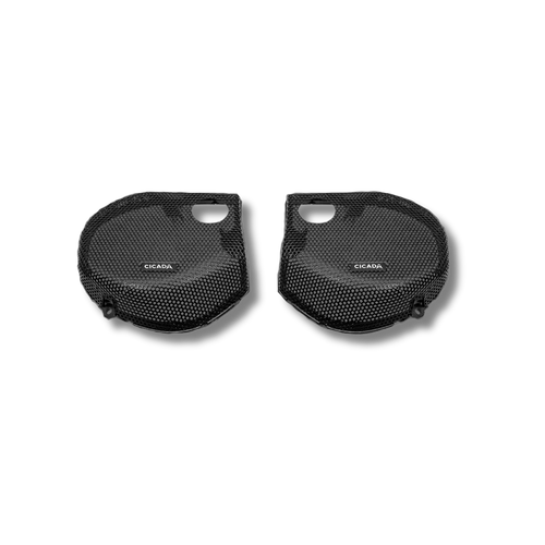 Cicada Audio 24CHDSGGT-05 — Branded Speaker Grilles with RR05T Tweeter Mounts for 2024+ Harley-Davidson Street Glide