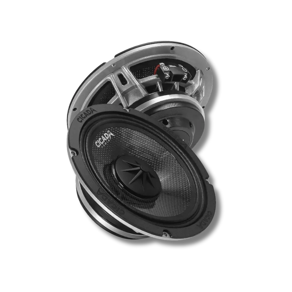 Cicada Audio 24CXK65.2RG — CMX 2Ω Mid-Bass & RR Horn Front Speaker System for 2024+ Harley-Davidson Road Glide