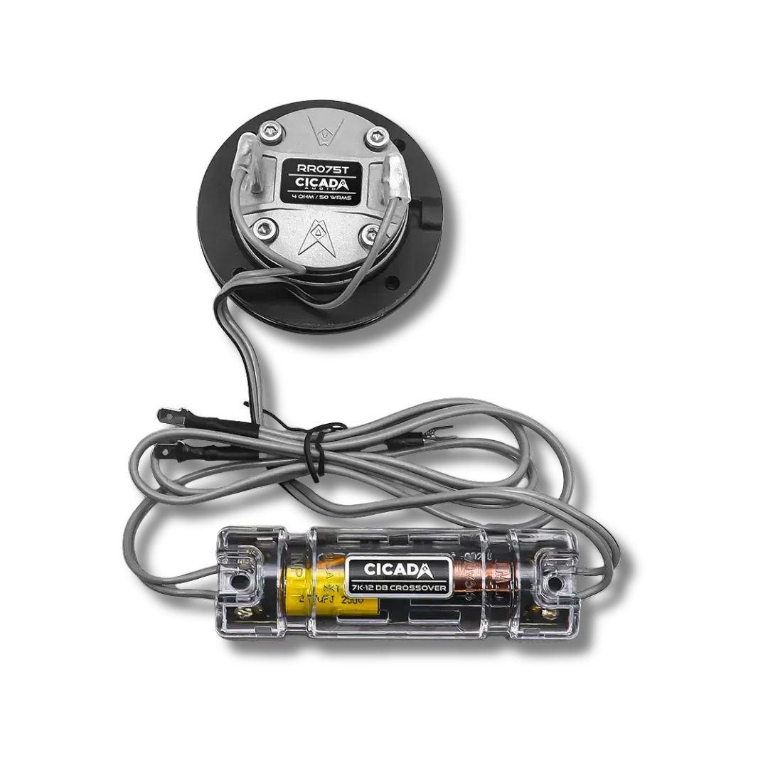 Cicada Audio 24CXK65.2RG — CMX 2Ω Mid-Bass & RR Horn Front Speaker System for 2024+ Harley-Davidson Road Glide