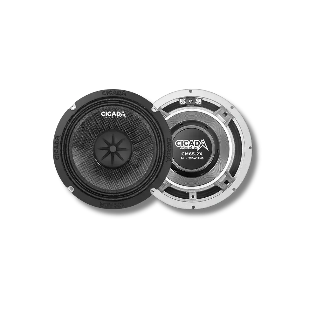 Cicada Audio 24CXK65.2SG — CMX 2Ω Mid-Bass & RR Horn Front Speaker Kit for Harley-Davidson Street Glide (2024+)