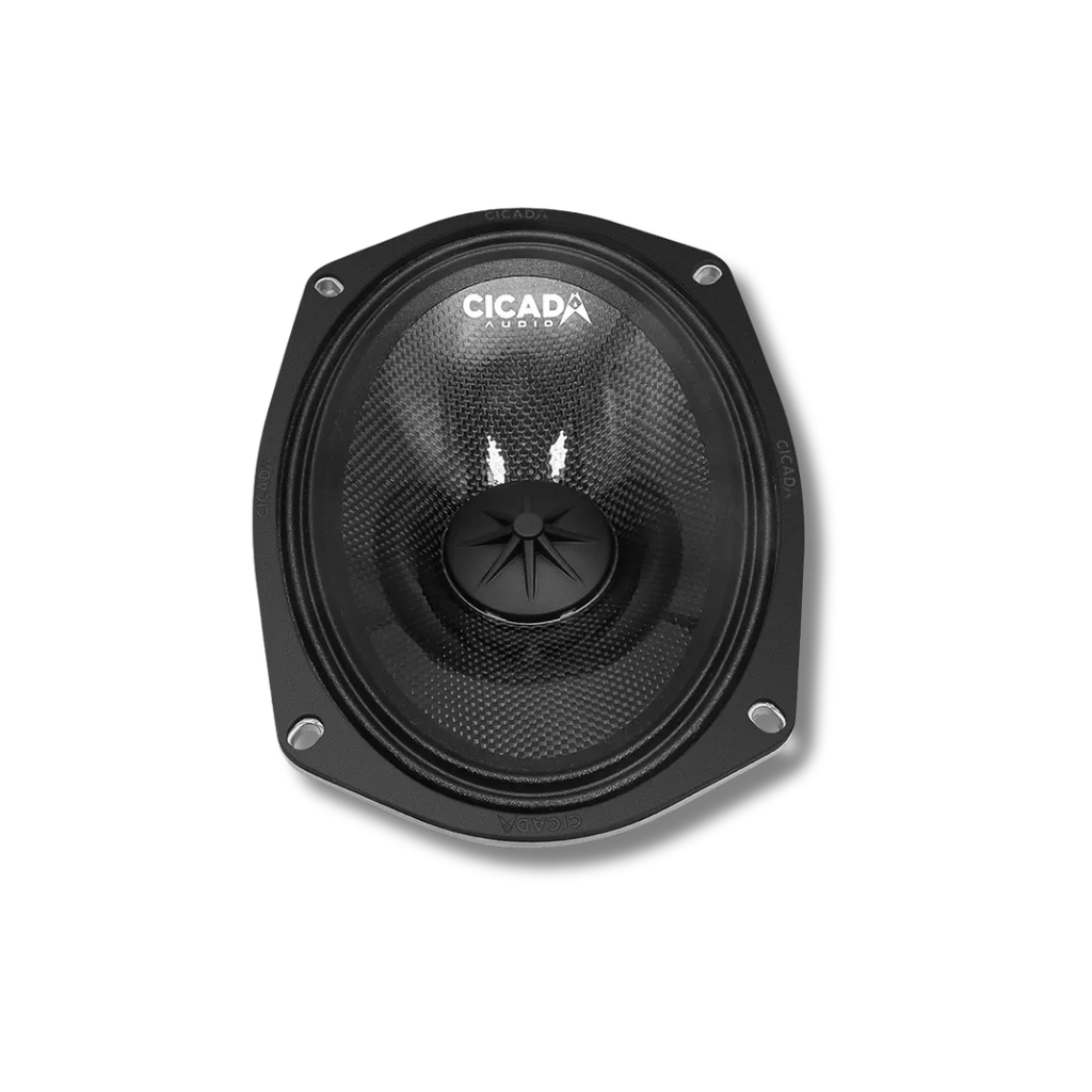 Cicada Audio 24CXK69.2 — 6×9" Mid-Bass Component Speaker Kit for 2024+ Harley Touring Saddlebag Builds (2Ω)