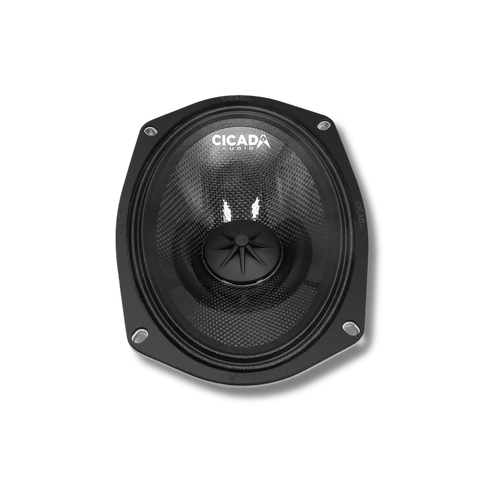Cicada Audio 24CXK69.2 — 6×9" Mid-Bass Component Speaker Kit for 2024+ Harley Touring Saddlebag Builds (2Ω)