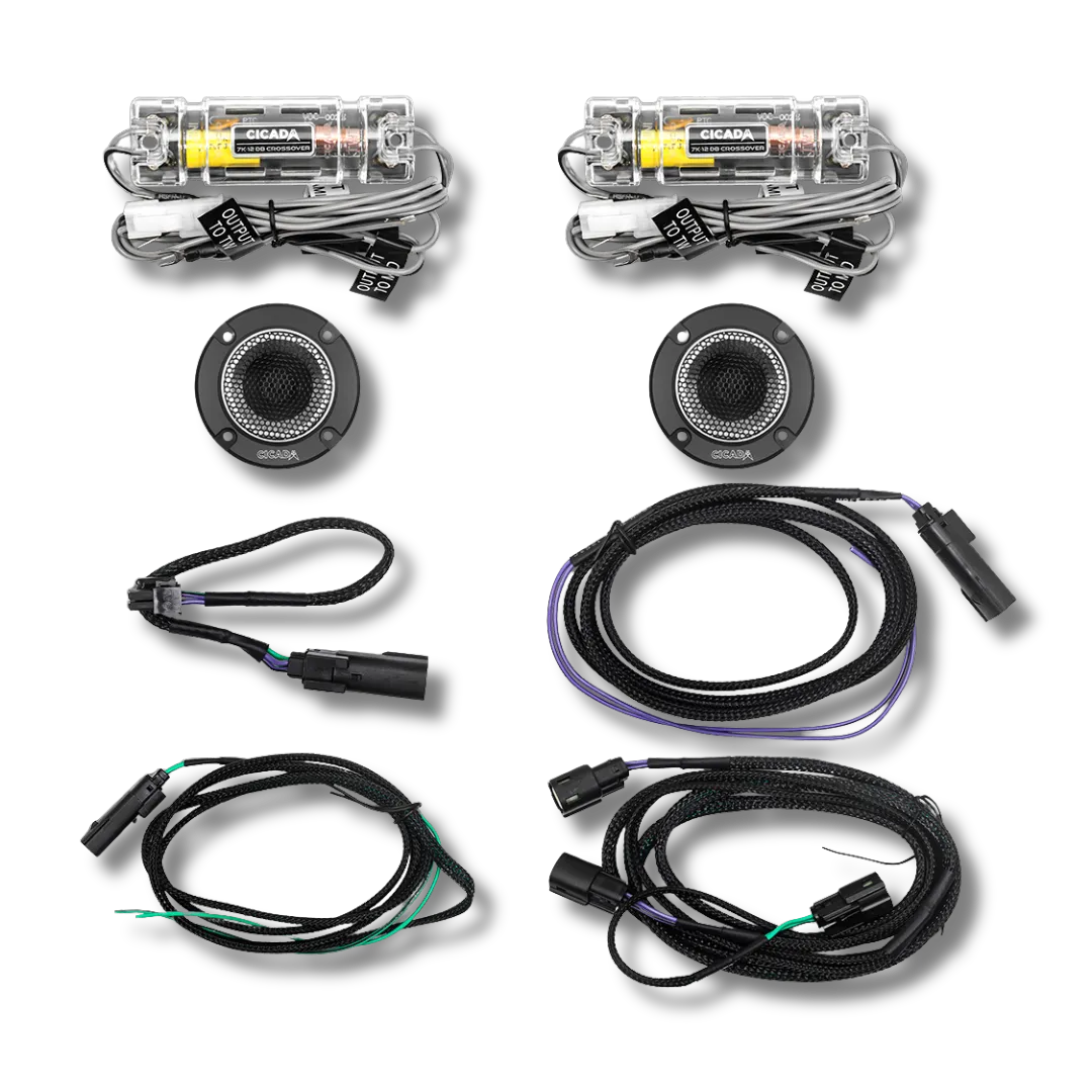 Cicada Audio 24CXK69.2 — 6×9" Mid-Bass Component Speaker Kit for 2024+ Harley Touring Saddlebag Builds (2Ω)