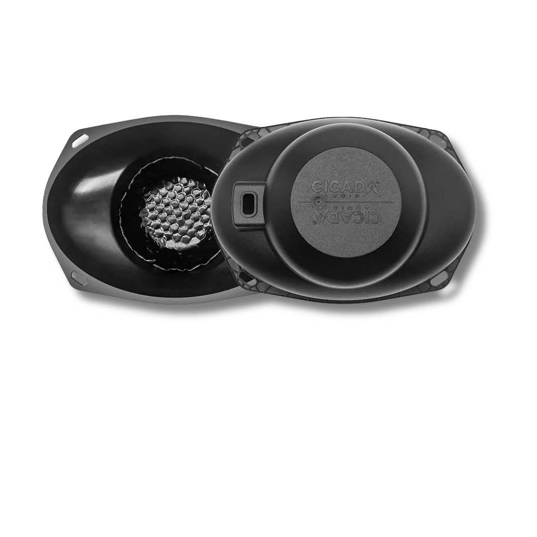 Cicada Audio 24CXK69.2 — 6×9" Mid-Bass Component Speaker Kit for 2024+ Harley Touring Saddlebag Builds (2Ω)