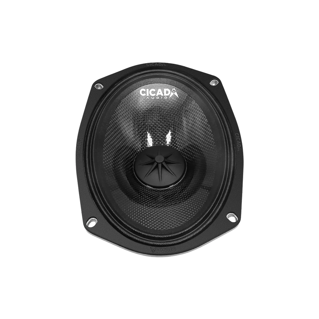 Cicada Audio 24CXK69.4 — 6×9" Mid-Bass Component Speaker Kit for 2024+ Harley Touring Saddlebag Builds (4Ω)