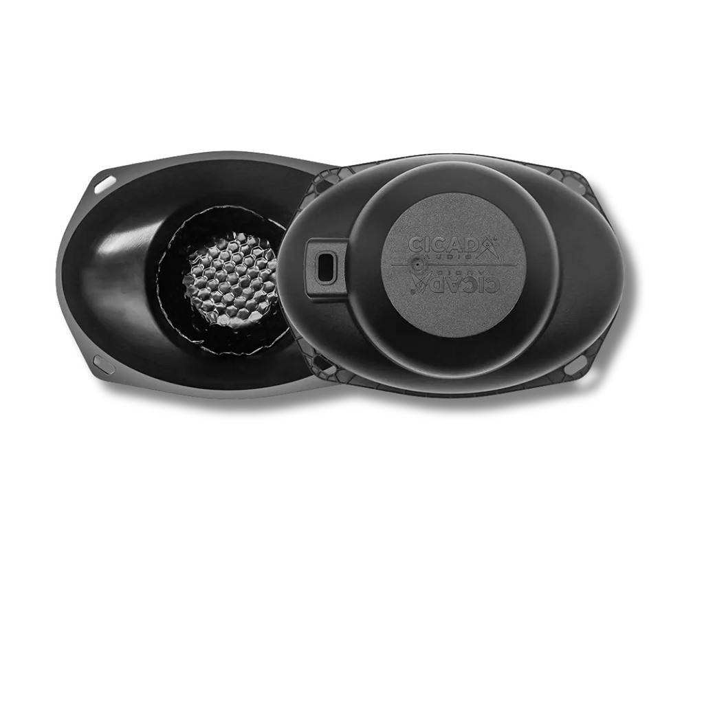 Cicada Audio 24CXK69.4 — 6×9" Mid-Bass Component Speaker Kit for 2024+ Harley Touring Saddlebag Builds (4Ω)