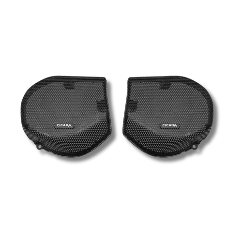 Cicada Audio 24CHDSGG OEM-style branded speaker grilles for 2024+ Harley-Davidson Street Glide