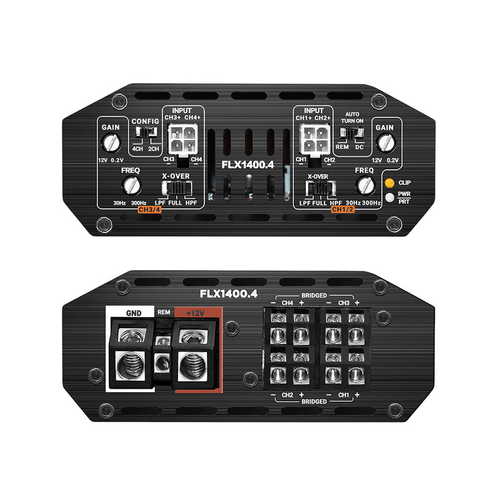 Cicada Audio 24FLXCHX-4X4SG — Level 5 Full Stage Kit for 2024+ Street Glide® (1,400W + Carbon Matrix Horn Coaxials)