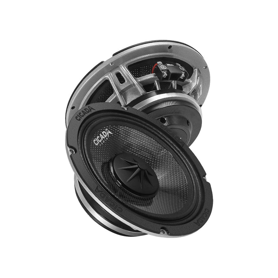 Cicada Audio CM65.4X — 6.5" Carbon Matrix Mid-Bass Motorcycle Speaker (4Ω) – 6.5-inch