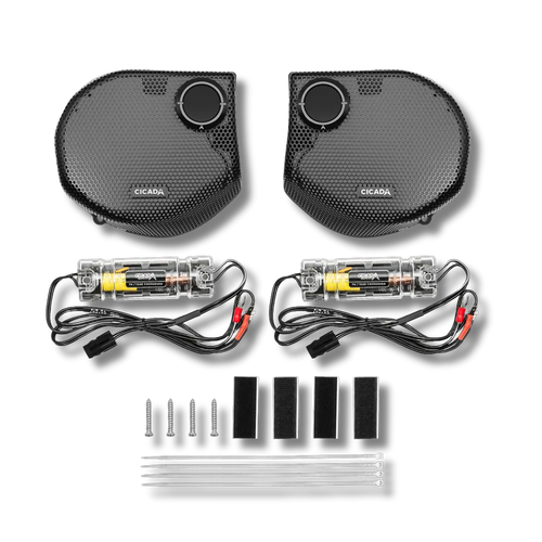 Cicada Audio 24CHDSGGTK-05 Street Glide grille with RR05T tweeter kit for 2024+ Harley-Davidson